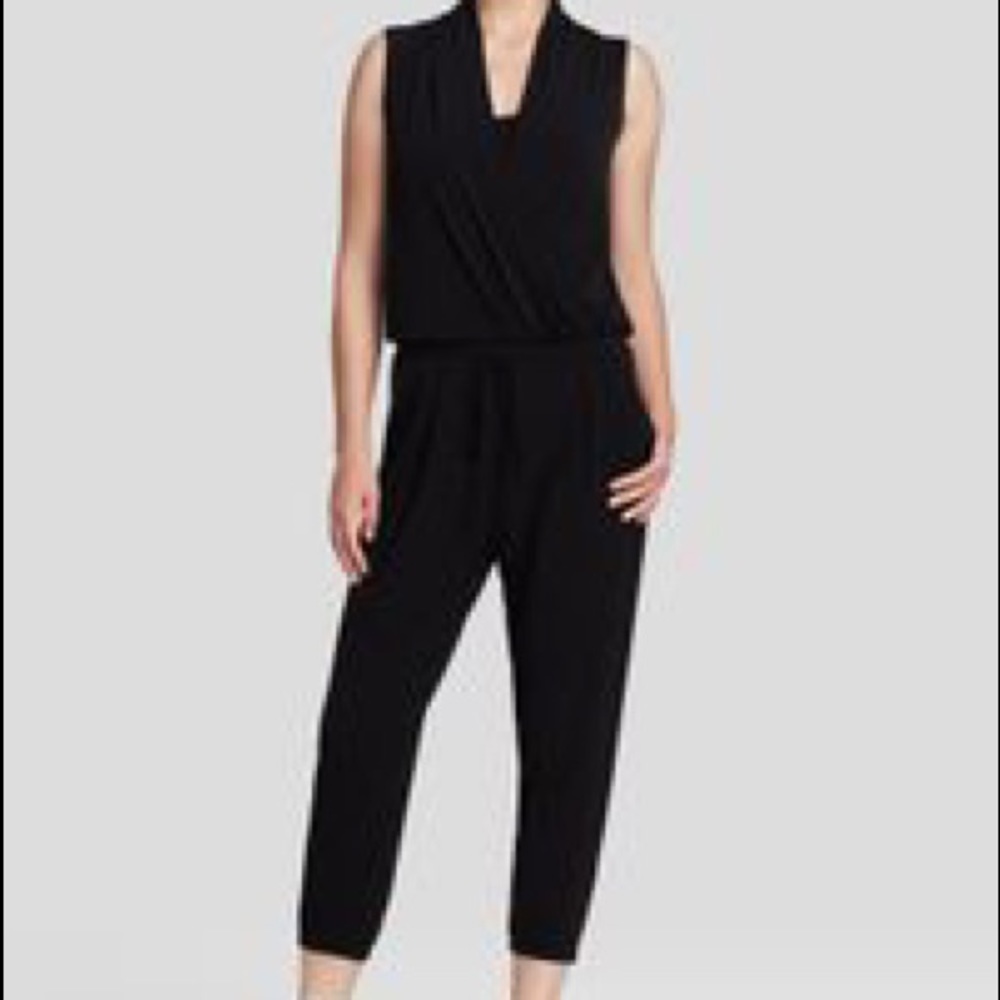 DKNYC black belted jumpsuit